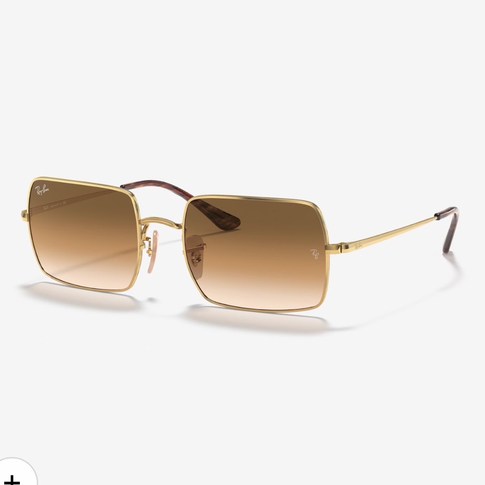 $207 Ray-Ban The Square 1971 Classic Light Brown Gradient / Gold